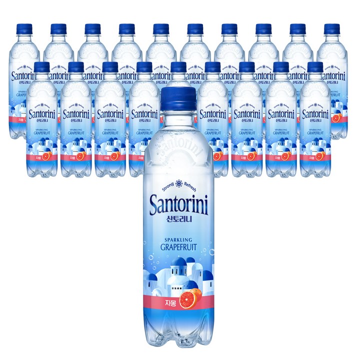 산토리니 탄산음료 자몽, 500ml, 20개