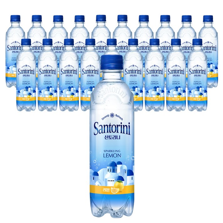 산토리니 탄산음료 레몬, 500ml, 20개