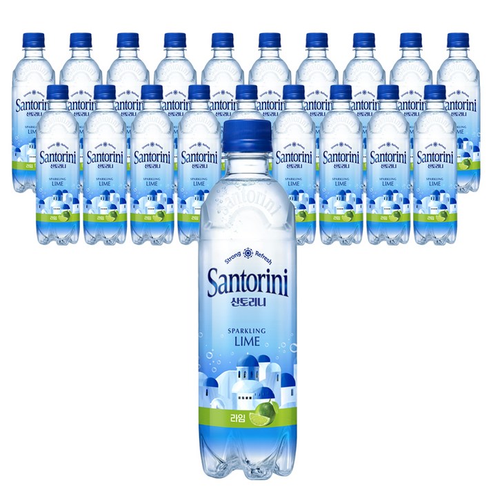 산토리니 탄산음료 라임, 500ml, 20개