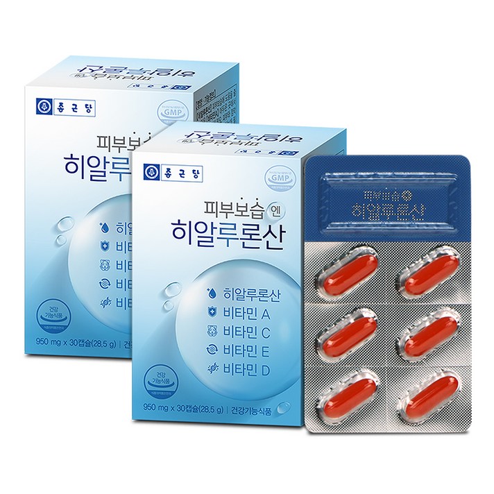 종근당 피부보습엔 히알루론산, 30정, 2개