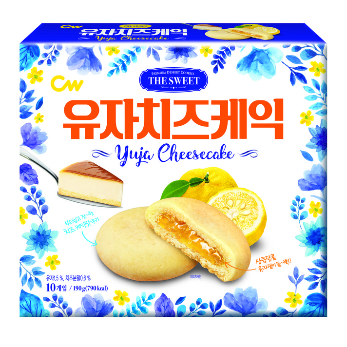 청우식품 유자치즈케익, 190g, 1개