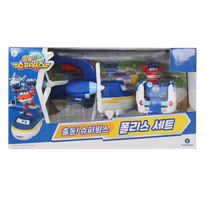 슈퍼윙스 폴리스 로봇장난감세트, 혼합색상