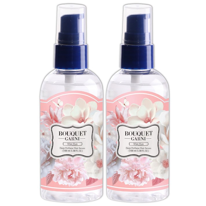 부케가르니 딥퍼퓸 헤어세럼 화이트머스크, 100ml, 2개