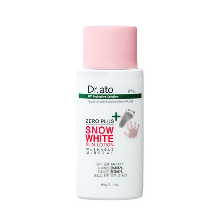 닥터아토 제로플러스 워셔블 미네랄 무기자차 선로션 SPF50 PA++++, 60g, 1개