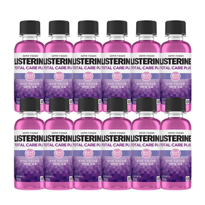 리스테린 토탈케어 플러스 구강청결제, 100ml, 12개