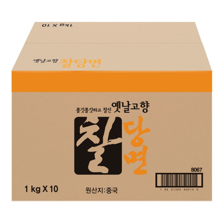 진미 옛날고향 찰당면, 1kg, 10개