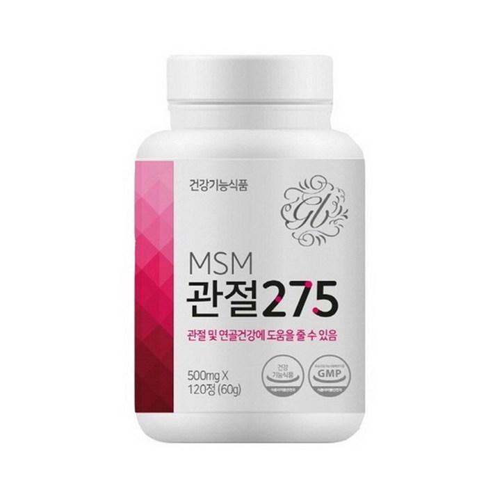 MSM관절275 식이유황 관절영양제, 120정, 1개