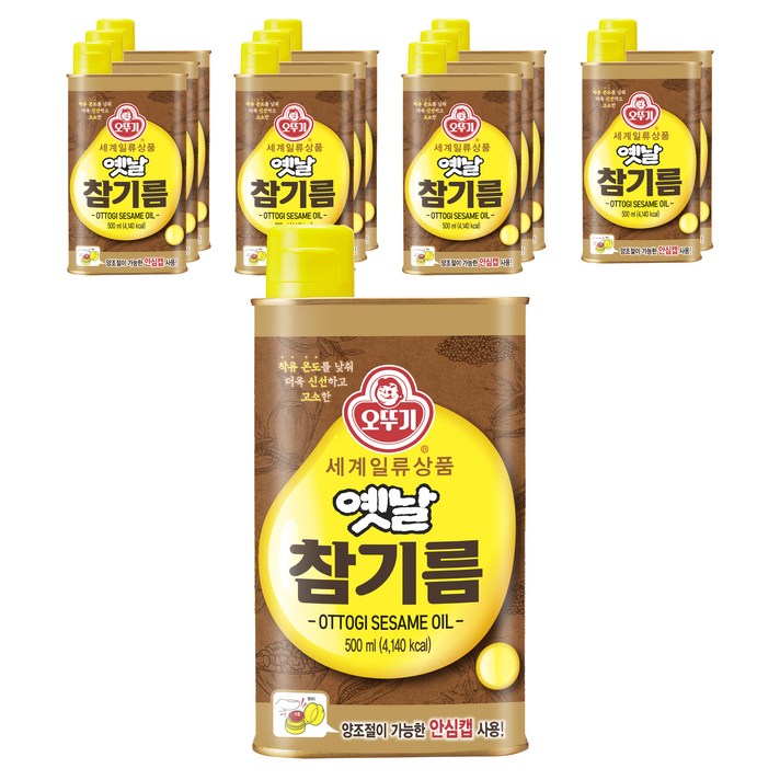 오뚜기 옛날참기름, 500ml, 12개
