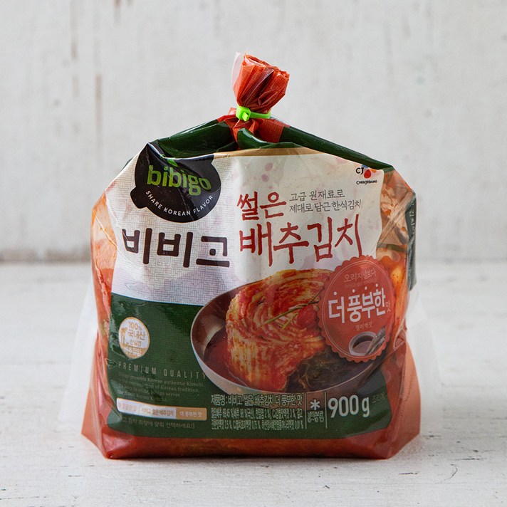 CJ제일제당 비비고 더풍부한 맛 썰은배추김치, 900g, 1개