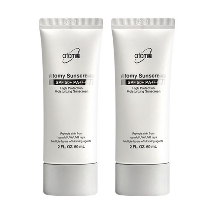 애터미 선크림 화이트 SPF50+ PA+++, 60ml, 2개