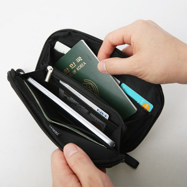 노마드블루 멀티여권지갑