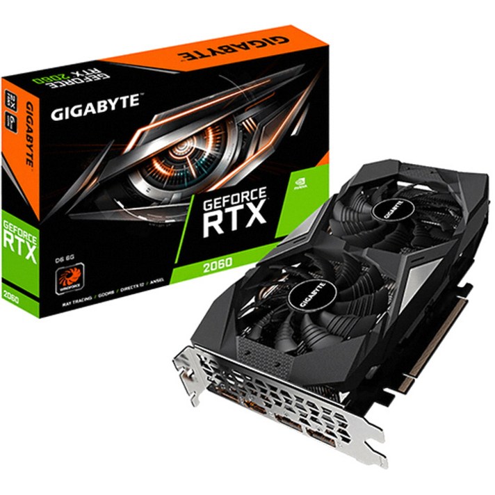 기가바이트 지포스 RTX 2060 UDV D6 6GB 그래픽카드 GV-N2060D6-6GD