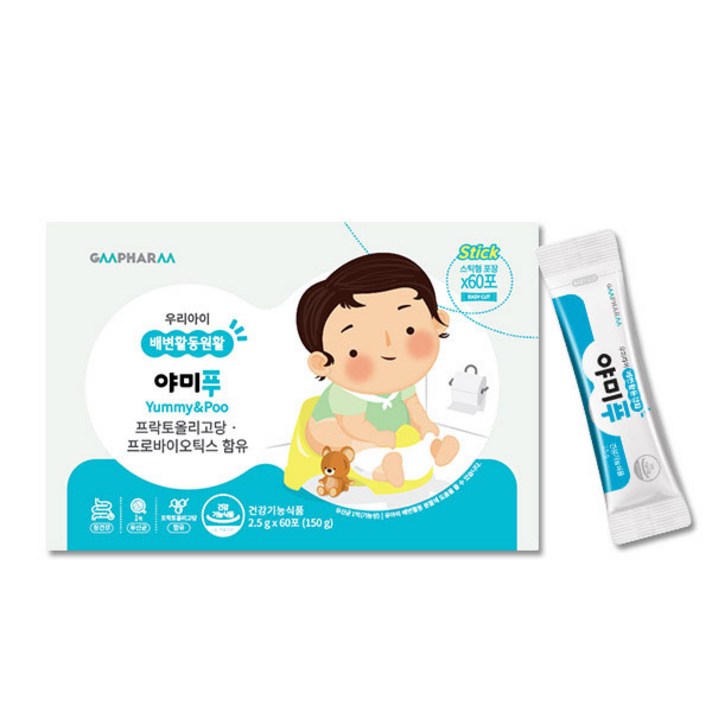 지엠팜 야미푸 유아유산균, 2.5g, 60개