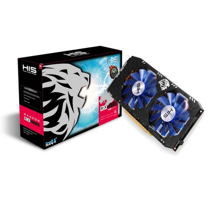 이엠텍 HIS 라데온 4GB GDDR5 그래픽카드 RX 570