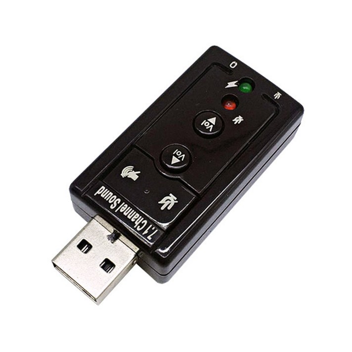랜스타 USB 사운드 카드 외장형, LS-USOUND-7.1