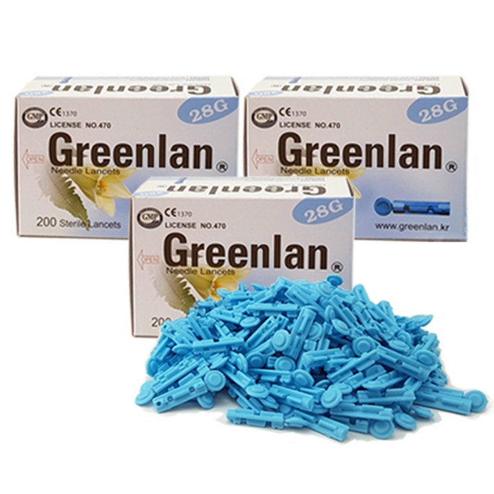 그린란 니들란셋 채혈침 28G, 3개, 200개입