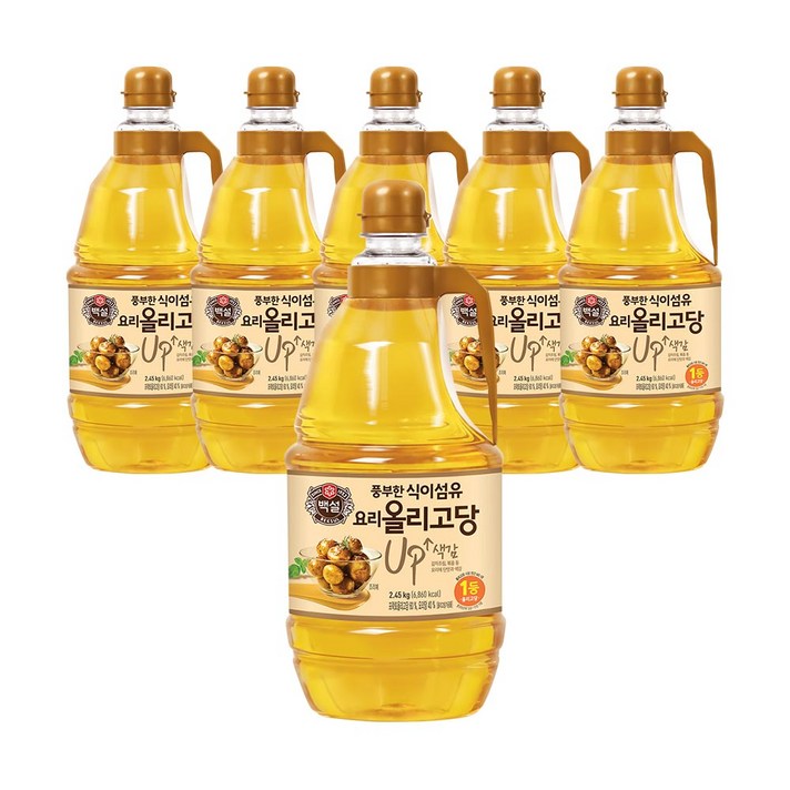 백설 요리올리고당, 2.45kg, 6개