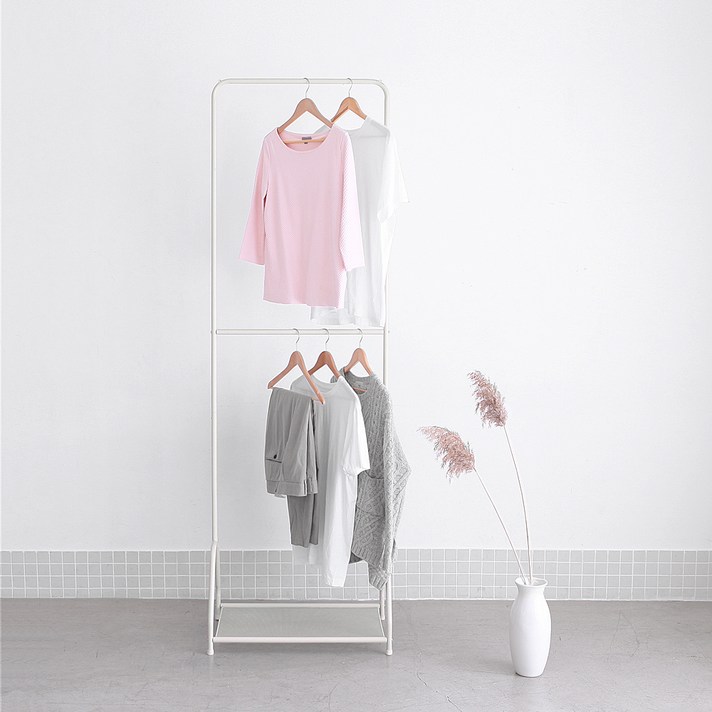 하우스플랜 2단 행거, 아이보리