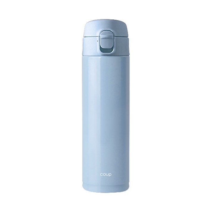 COUP 스테인레스 원터치 텀블러, 블루, 470ml