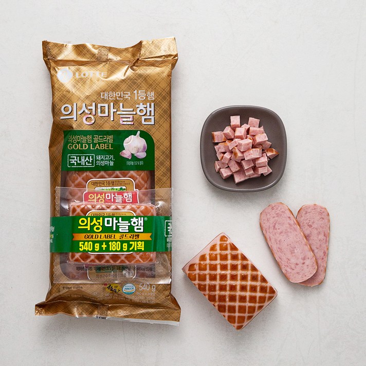 롯데푸드 의성마늘햄 GL 540g + 180g, 1세트