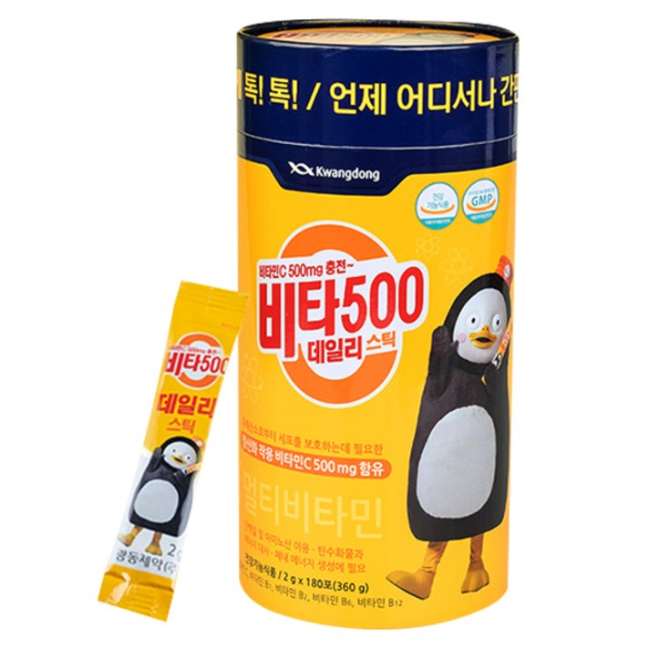 광동제약 비타 500 데일리 스틱, 2g, 180개