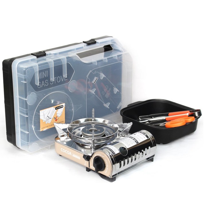 파이브스타 코코아 미니 가스버너 세트 MIT-8000+, 혼합색상, 1세트