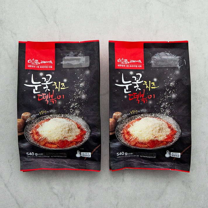 고래사어묵 눈꽃 치즈 떡볶이, 540g, 2개