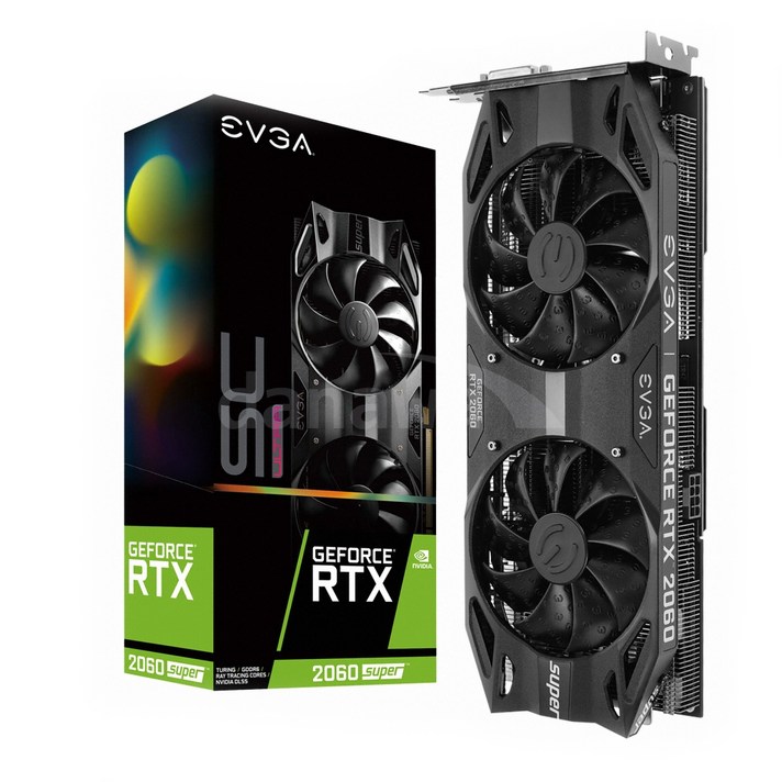 EVGA 지포스 RTX 2060 SUPER SC ULTRA GAMING D6 8GB 그래픽 카드, 단일상품