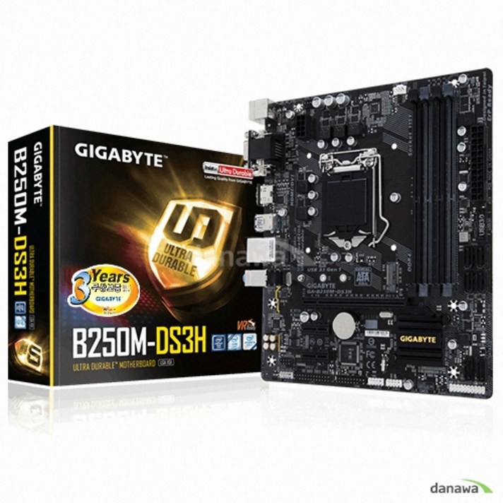 GIGABYTE GA-B250M-DS3H 듀러블에디션 (피씨디렉트)