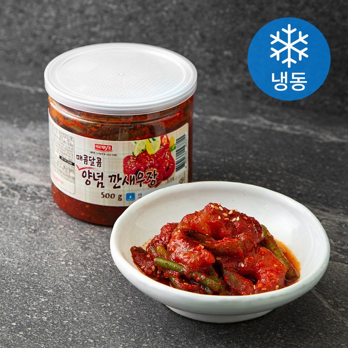 나무새 매콤달콤양념깐새우장 (냉동), 500g, 1통