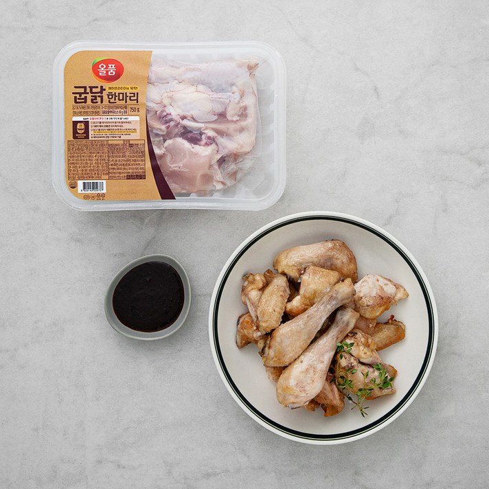 올품 굽닭 한마리 (냉장), 750g, 1팩
