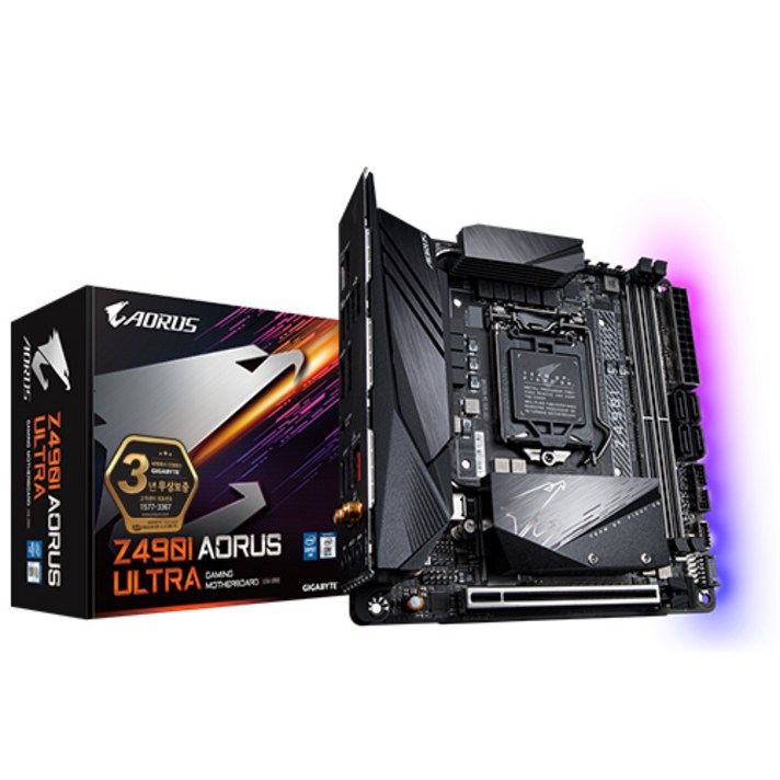 기가바이트 제이씨현 Z490I AORUS ULTRA 인텔CPU용 메인보드