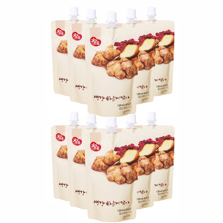 참든 생강 바르게담아 건강즙, 120ml, 10개