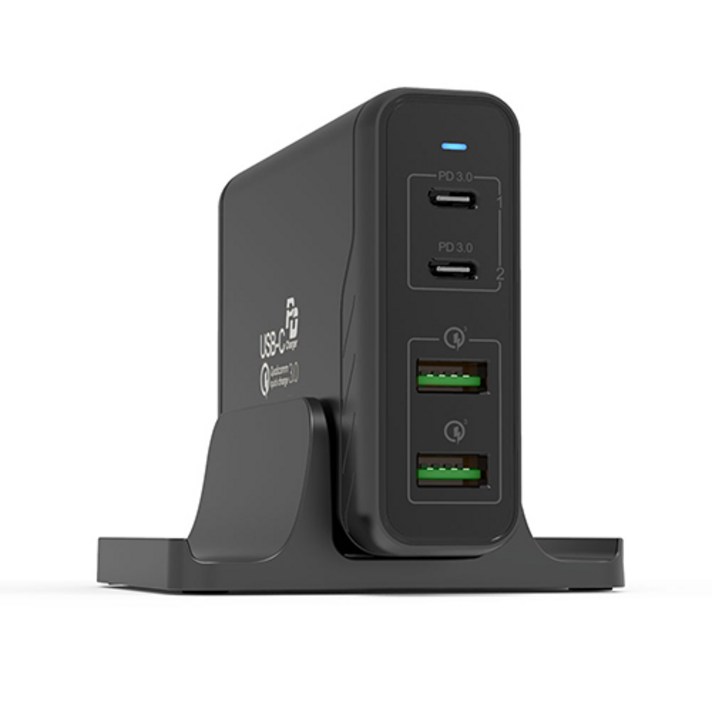 주파집 MAX 140W 듀얼 PD PPS 그램 / 맥북 / 아이패드 초고속 멀티 충전기 HC03, 블랙, 1개