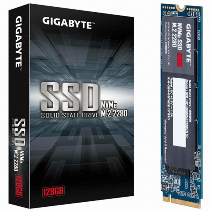 기가바이트 NVMe M.2 2280 SSD, GP-GSM2NE3, 128GB