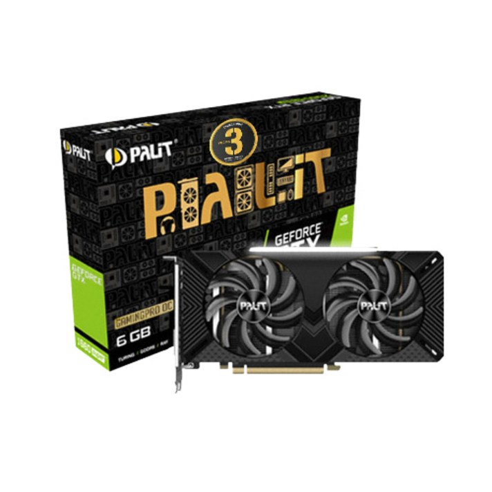 팰릿 지포스 GTX 1660 SUPER GAMINGPRO OC D6 6GB 그래픽카드, 단일상품