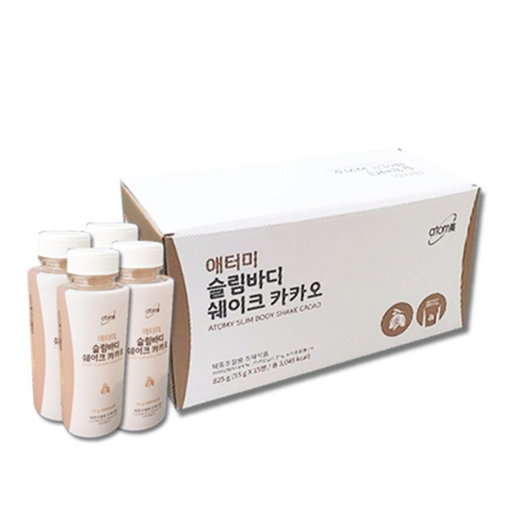 애터미 슬림바디쉐이크 카카오, 55g, 15개