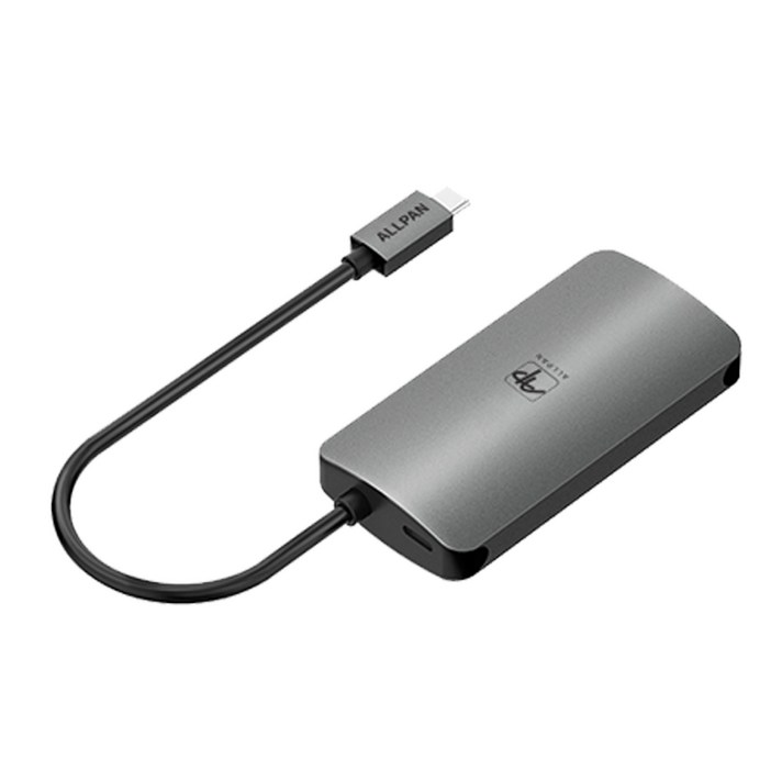 올판 USB3.1 C타입 메탈 멀티 USB허브 3 in 1, 혼합색상