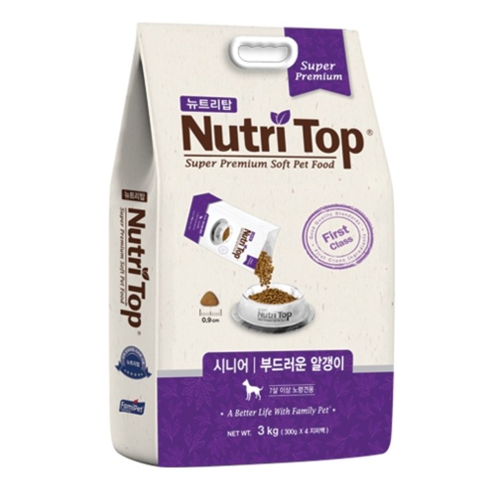 뉴트리탑 시니어 소프트사료, 닭, 3kg