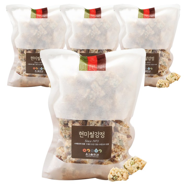 온고을한과 현미쌀강정, 400g, 4개
