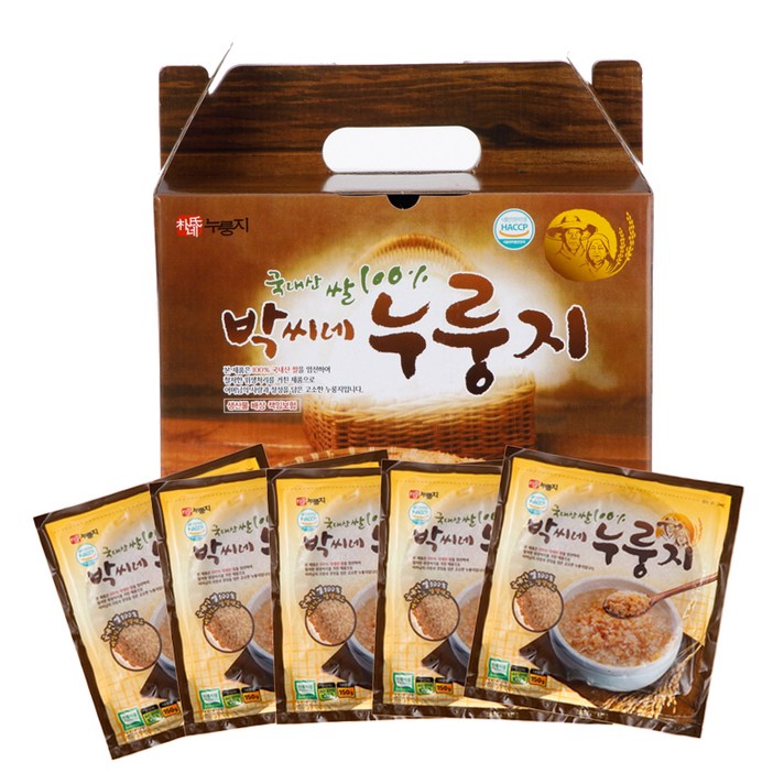 박씨네누룽지, 150g, 5개