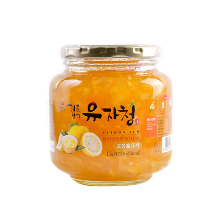 해맑음 겨울향기 유자청, 1kg, 1개