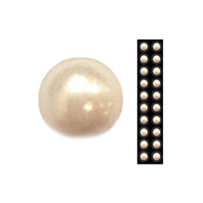 와사비네코 미미츠보 쥬얼리 귀지압패치 L 4.0mm 20p, 크림진주20pcs_L(4.0mm), 1개