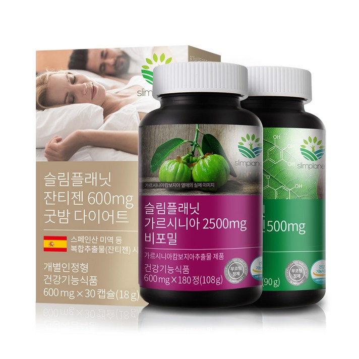 슬림플래닛 올데이 다이어트 가르시니아 + 카테킨 + 잔티젠 세트B, 1세트