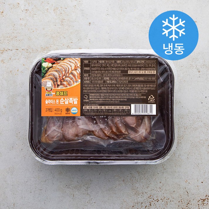 콩쉐프 순살족발 (냉동), 200g, 2개