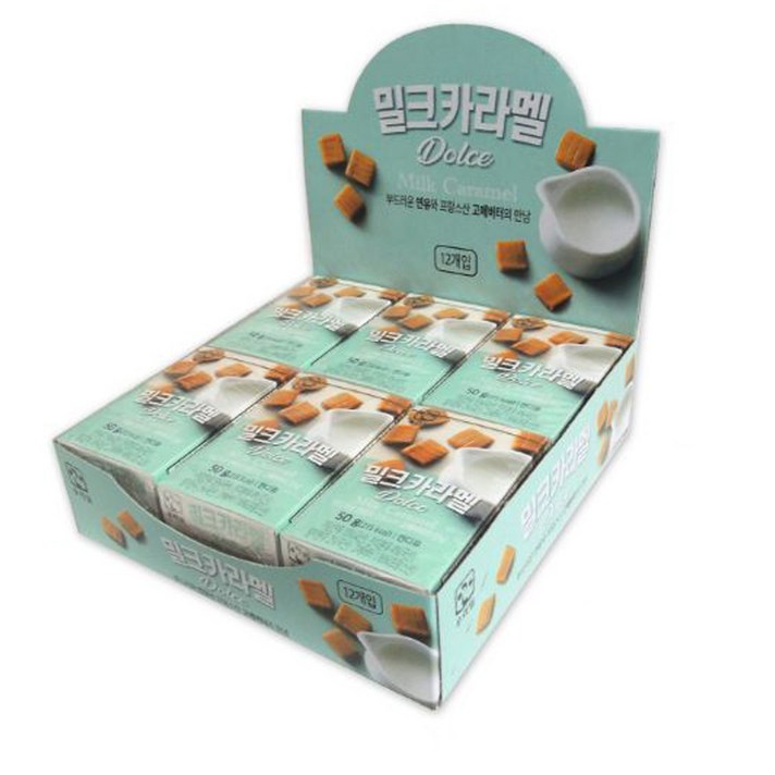 우리밀 밀크 카라멜 돌체, 50g, 12개