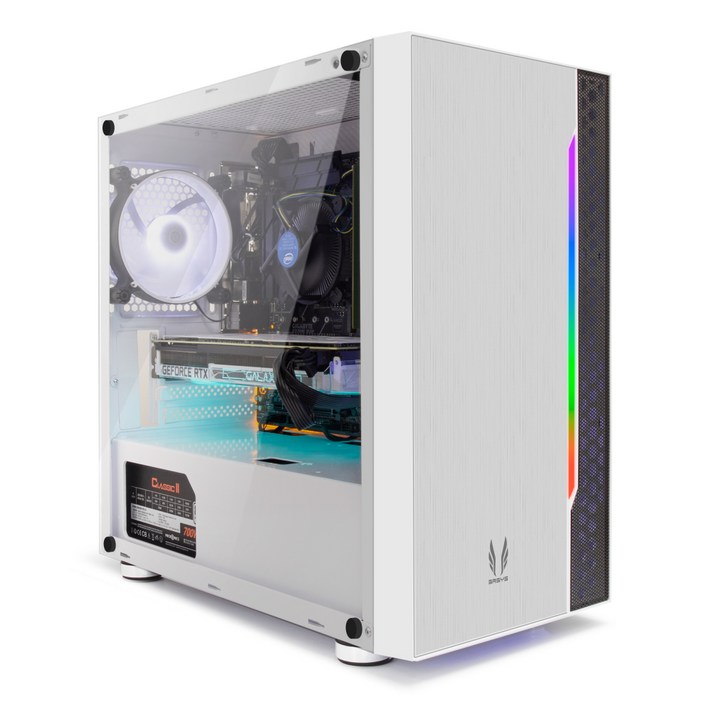 프리플로우 조립 PC 화이트 ELITE GAMING i5 (i5-10400F WIN미포함 RAM 8GB SSD 240GB GTX1650 SUPER), 기본형