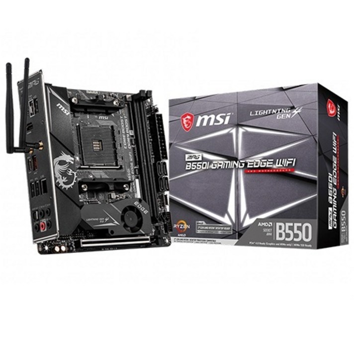 MSI MPG B550I 게이밍 엣지 WIFI AMD CPU용 메인보드, MPG B550I GAMING EDGE WIFI