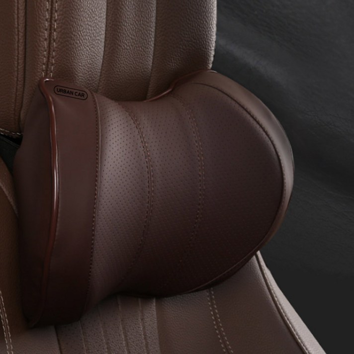 어반카 차량용 메모리폼 넥쿠션 2p, 브라운