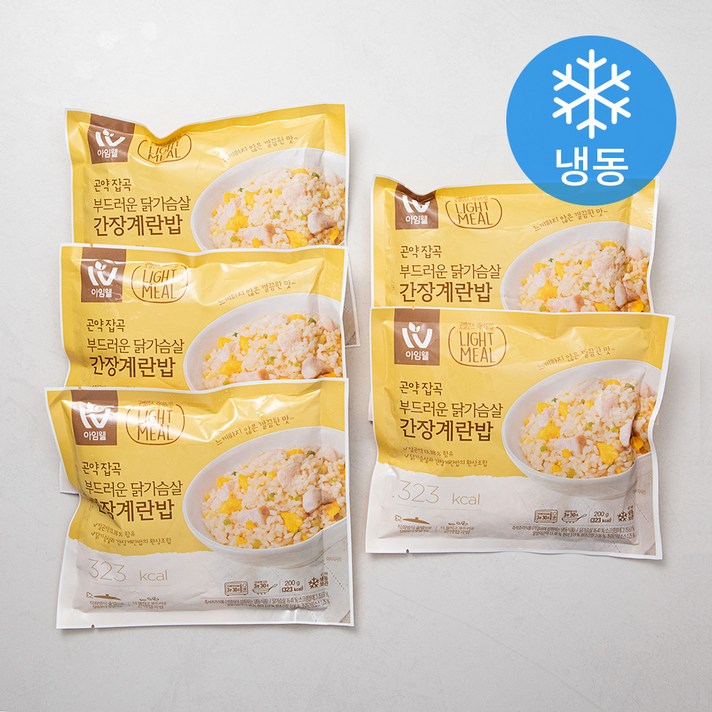 아임웰 곤약잡곡 닭가슴살 간장계란밥 (냉동), 200g, 5팩